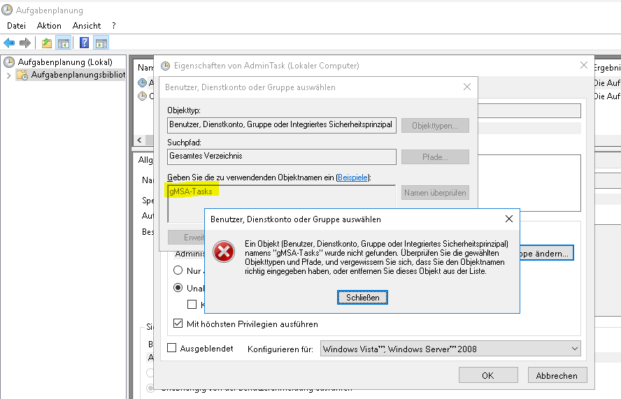 Group Managed Service Accounts mit einer GUI steuern: gMSA-Admin