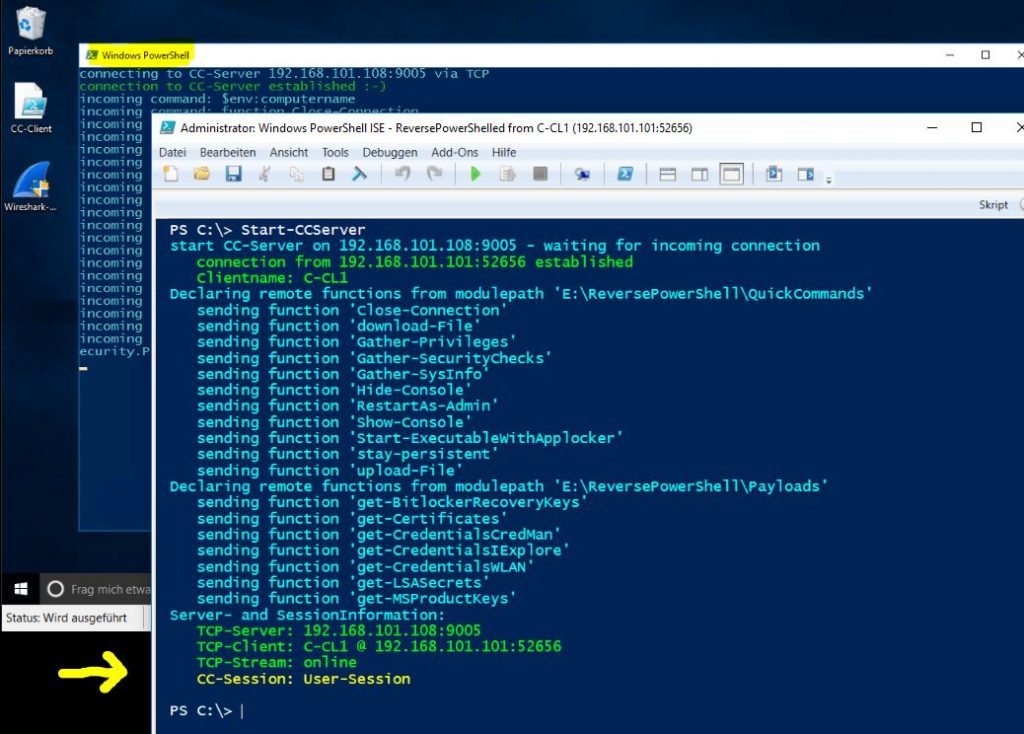 PS-Hacking &#8211; ReversePowerShell