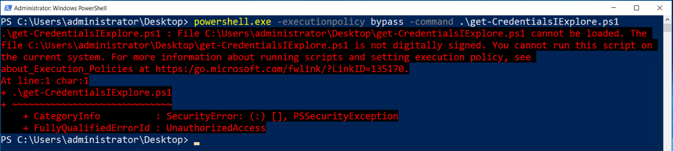 PS-Security &#8211; PowerShell Script Execution