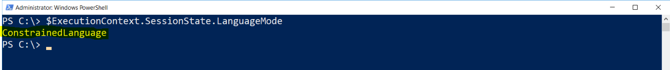 PS-Security &#8211; PowerShell Constrained Language Mode (PSLockDown)