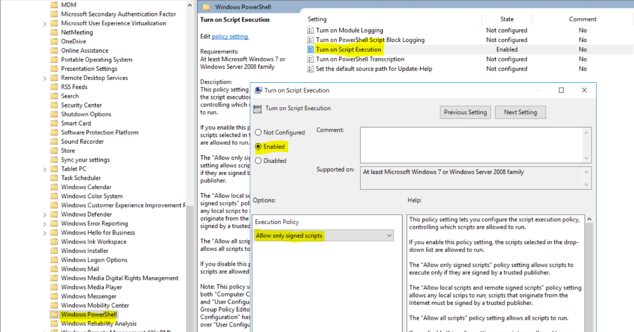 PS-Security &#8211; PowerShell Script Execution