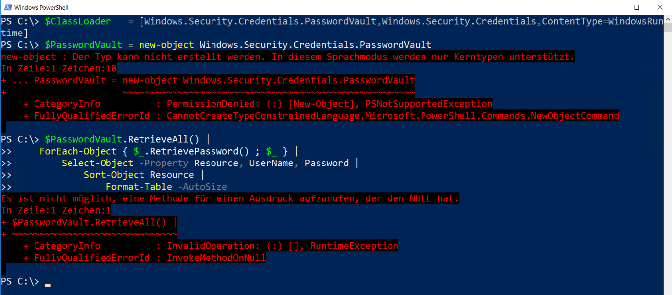 PS-Security &#8211; PowerShell Constrained Language Mode (PSLockDown)