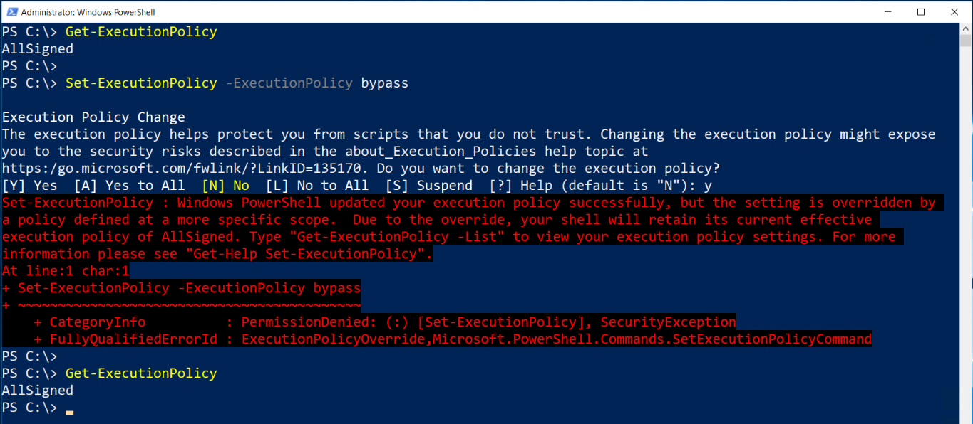 PS-Security &#8211; PowerShell Script Execution