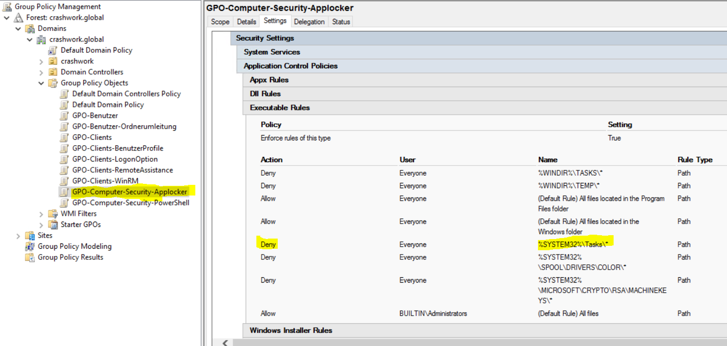 Applocker DefaultRule-Bypass