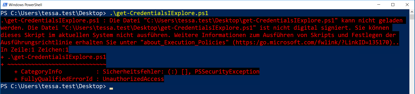 PS-Security &#8211; PowerShell Script Execution