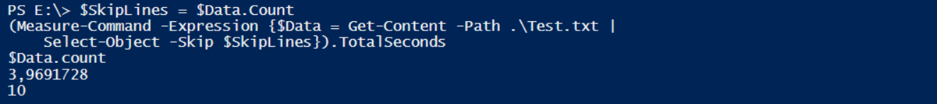 PowerShell &#038; StreamReader lesen große Textfiles