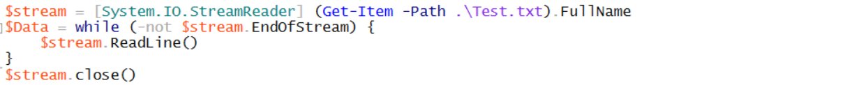 PowerShell &#038; StreamReader lesen große Textfiles