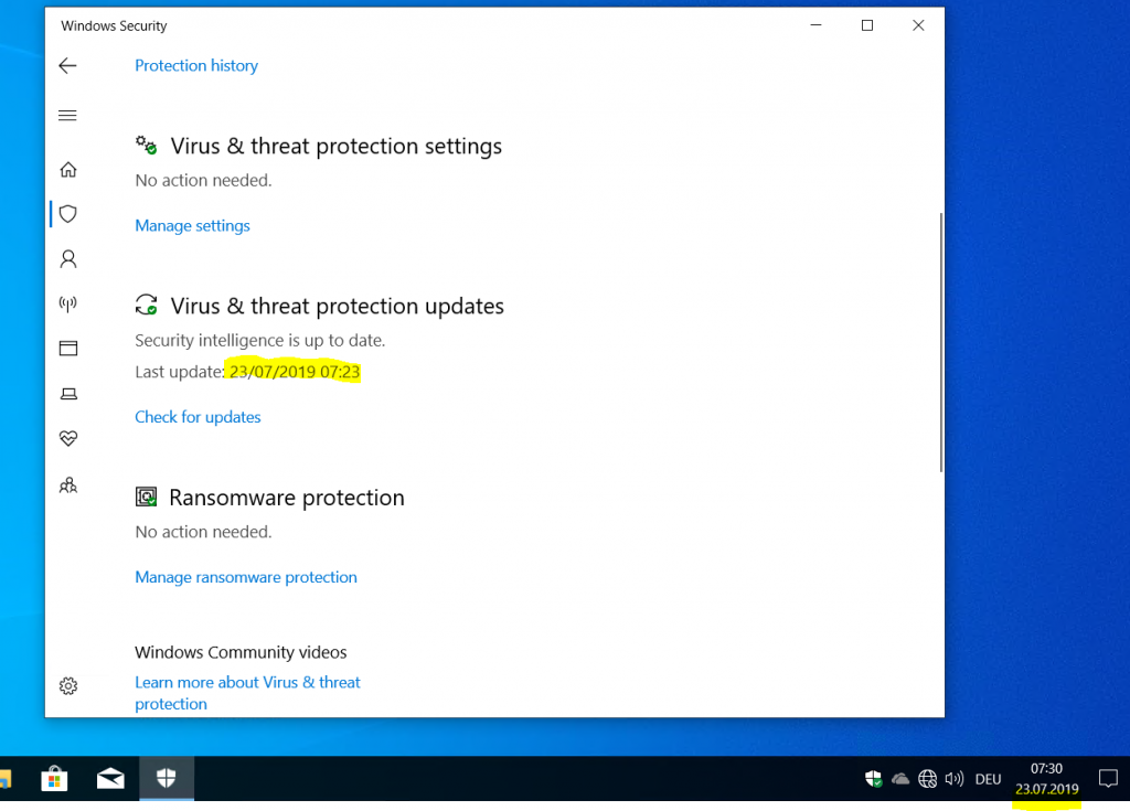 Die Mutation eines Schadcodes (mimikatz) vs. Windows 10 v1903