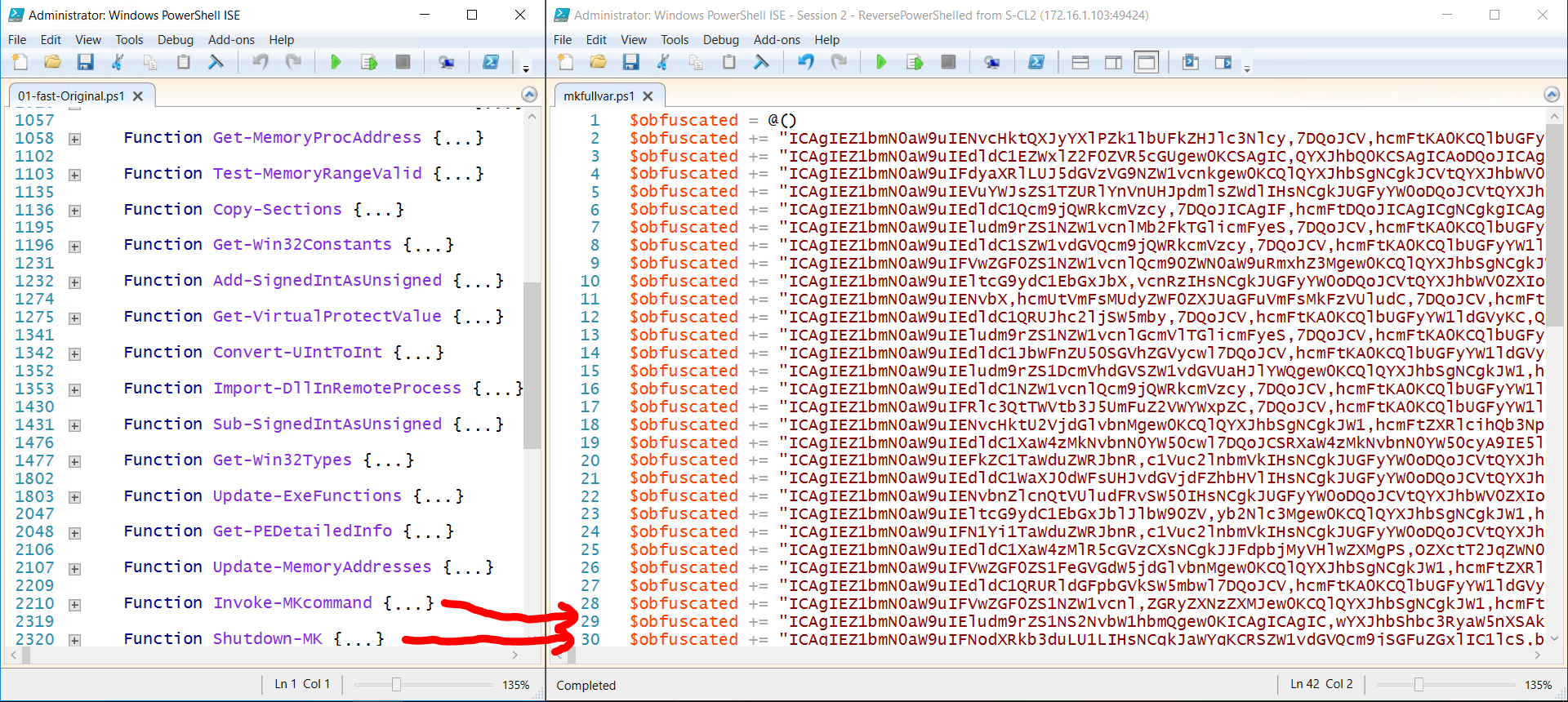 Die Mutation eines Schadcodes (mimikatz) vs. Windows 10 v1903