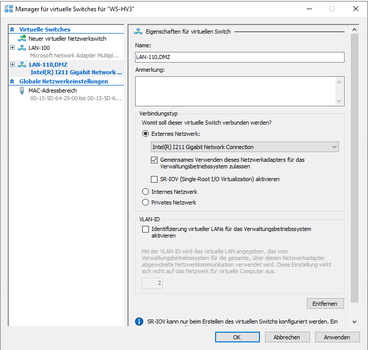 Serie „Migration auf Windows Server 2019“ &#8211; Neuinstallation von WS-HV3 (Hyper-V)