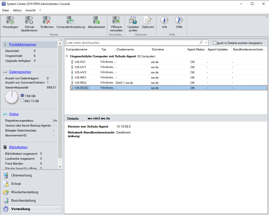 Serie „Migration auf Windows Server 2019“ – Update auf Data Protection Manager 2019 (DPM)