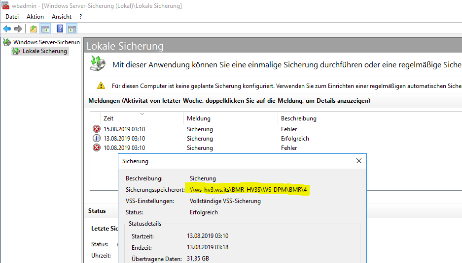 Serie „Migration auf Windows Server 2019“ – Update auf Data Protection Manager 2019 (DPM)