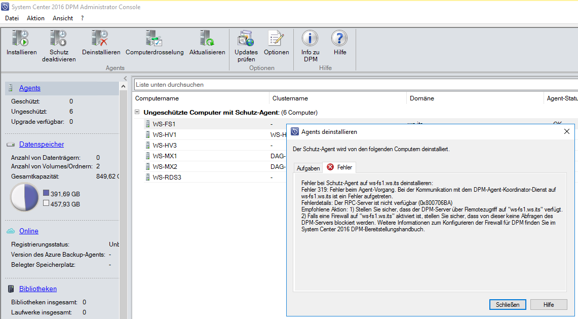 Serie „Migration auf Windows Server 2019“ – Update auf Data Protection Manager 2019 (DPM)