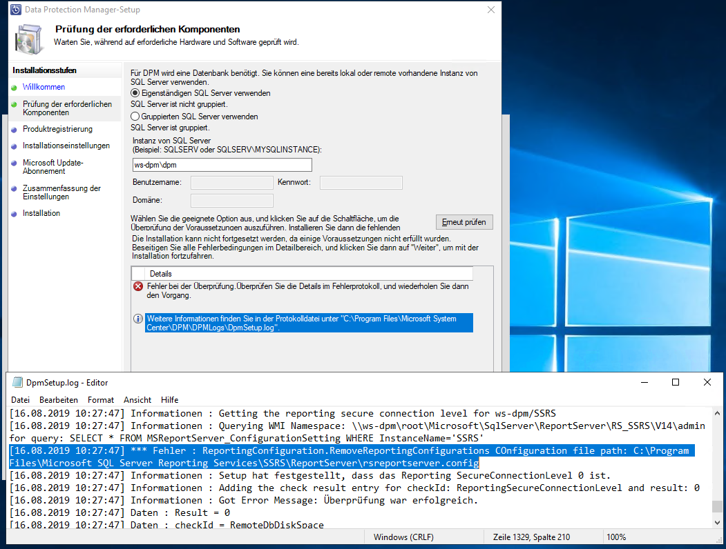 Serie „Migration auf Windows Server 2019“ – Update auf Data Protection Manager 2019 (DPM)