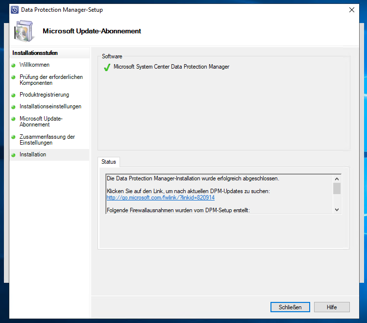 Serie „Migration auf Windows Server 2019“ – Update auf Data Protection Manager 2019 (DPM)