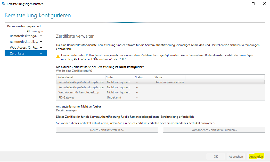 Serie „Migration auf Windows Server 2019“ – Installation eines HTML5-RDS-Servers (WS-RDS1)