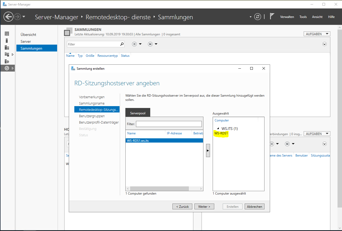 Serie „Migration auf Windows Server 2019“ – Installation eines HTML5-RDS-Servers (WS-RDS1)