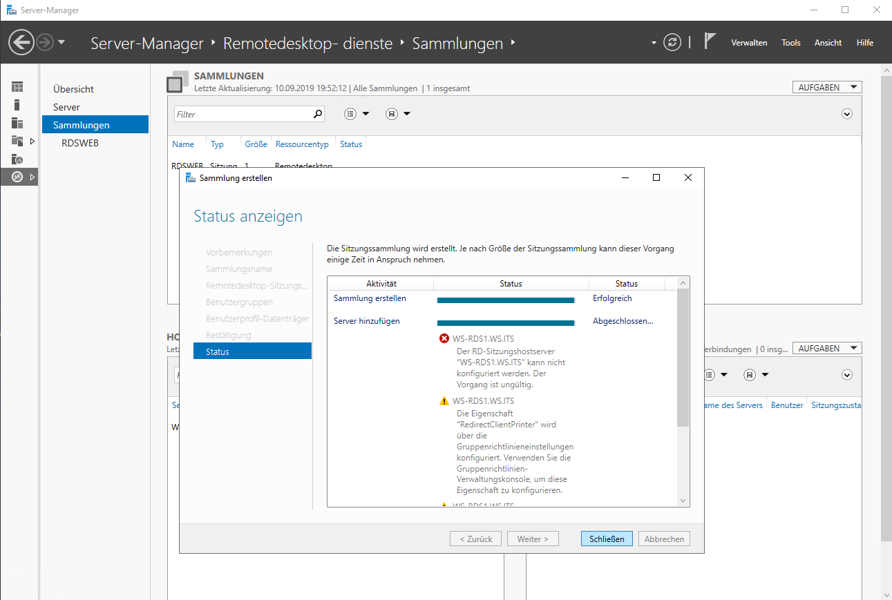 Serie „Migration auf Windows Server 2019“ – Installation eines HTML5-RDS-Servers (WS-RDS1)