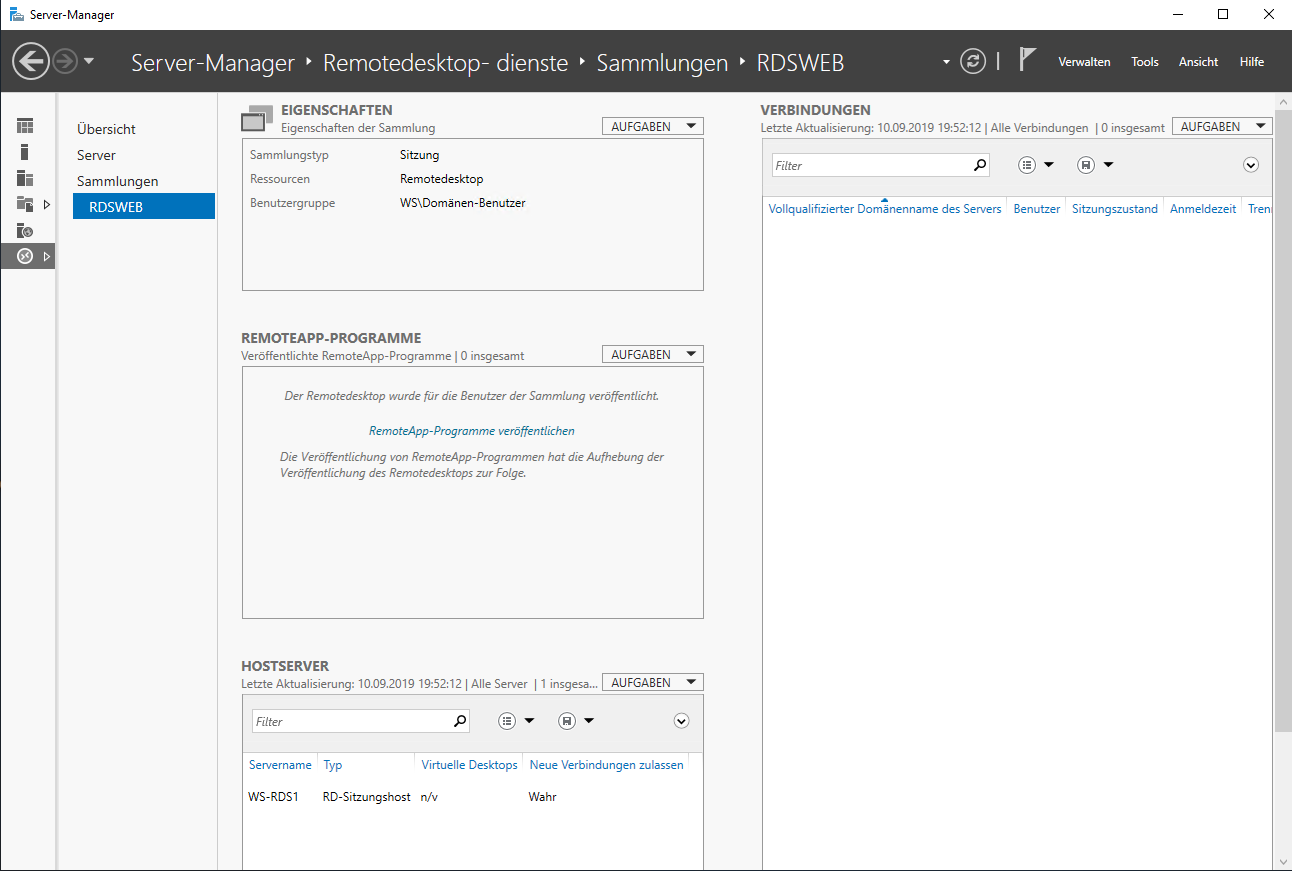 Serie „Migration auf Windows Server 2019“ – Installation eines HTML5-RDS-Servers (WS-RDS1)