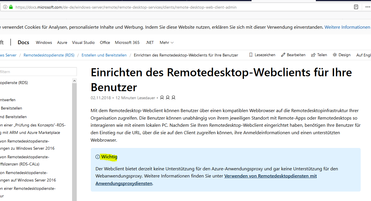 Serie „Migration auf Windows Server 2019“ – Installation eines HTML5-RDS-Servers (WS-RDS1)