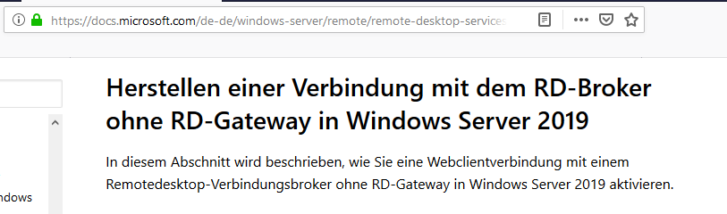 Serie „Migration auf Windows Server 2019“ – Installation eines HTML5-RDS-Servers (WS-RDS1)