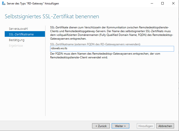 Serie „Migration auf Windows Server 2019“ – Installation eines HTML5-RDS-Servers (WS-RDS1)