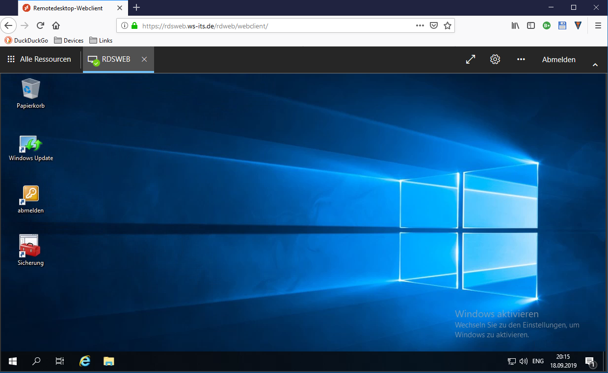 Serie „Migration auf Windows Server 2019“ – Installation eines HTML5-RDS-Servers (WS-RDS1)