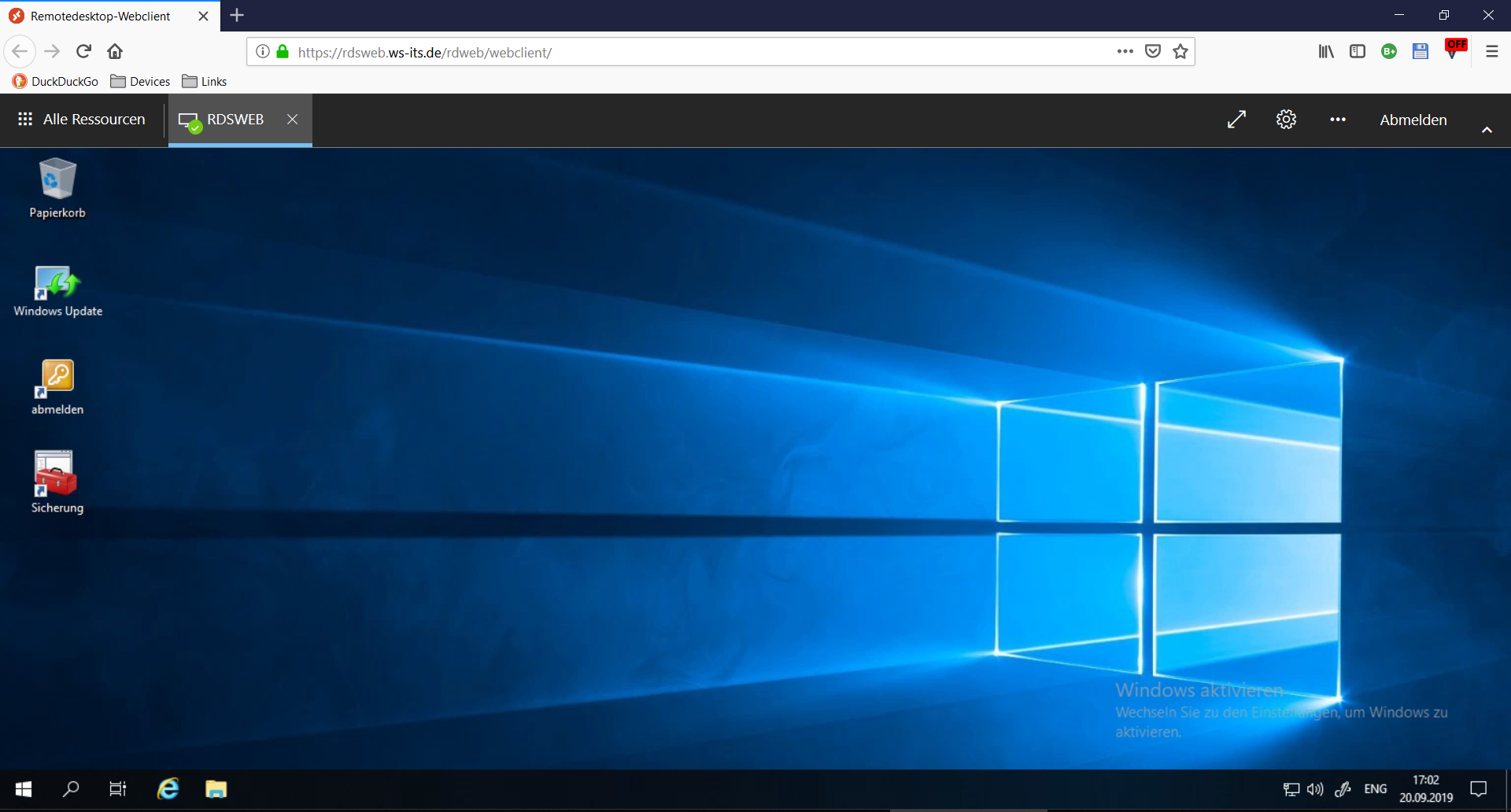 Serie „Migration auf Windows Server 2019“ – Installation eines HTML5-RDS-Servers (WS-RDS1)