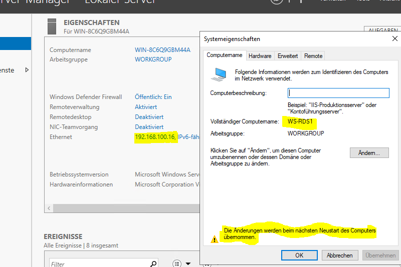 Serie „Migration auf Windows Server 2019“ – Installation eines HTML5-RDS-Servers (WS-RDS1)