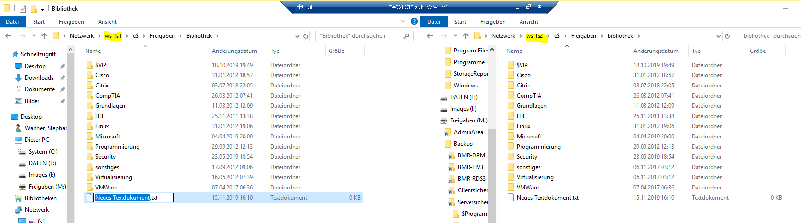 Serie „Migration auf Windows Server 2019“ – Migration der File- und Printserver mit DFSR und DFSN (WS-FS1 &#038; WS-FS2)