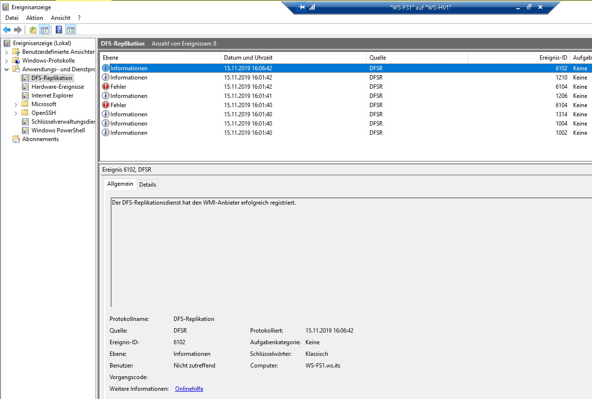 Serie „Migration auf Windows Server 2019“ – Migration der File- und Printserver mit DFSR und DFSN (WS-FS1 &#038; WS-FS2)