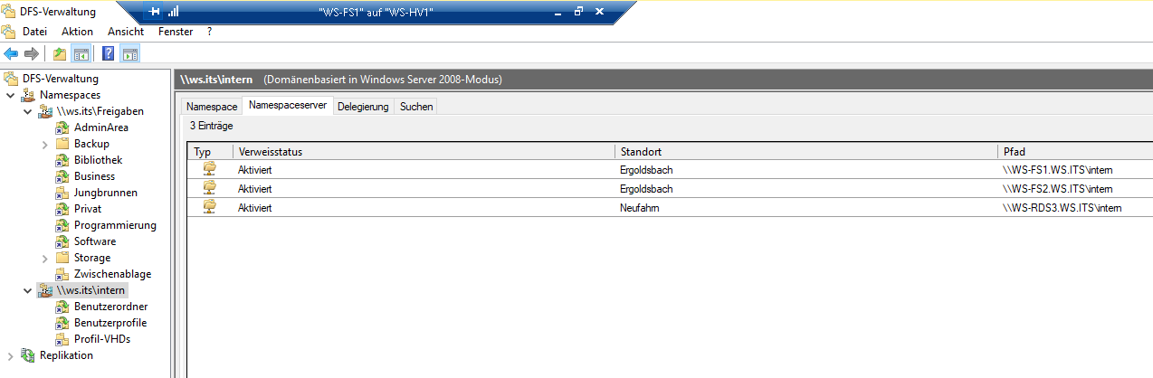 Serie „Migration auf Windows Server 2019“ – Migration der File- und Printserver mit DFSR und DFSN (WS-FS1 &#038; WS-FS2)