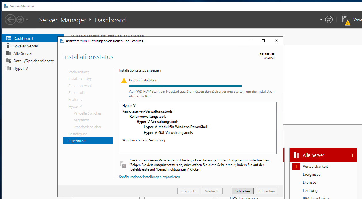 Serie „Migration auf Windows Server 2019“ – Bereitstellung des Hyper-V-Servers WS-HV4