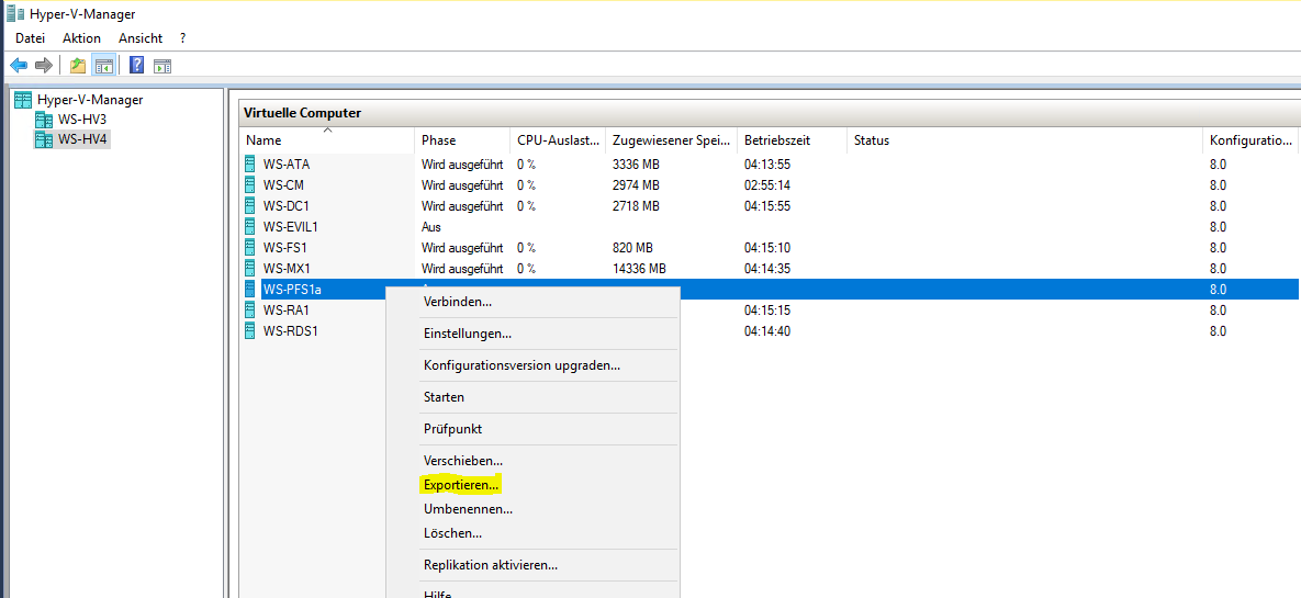 Serie „Migration auf Windows Server 2019“ – Bereitstellung des Hyper-V-Servers WS-HV4