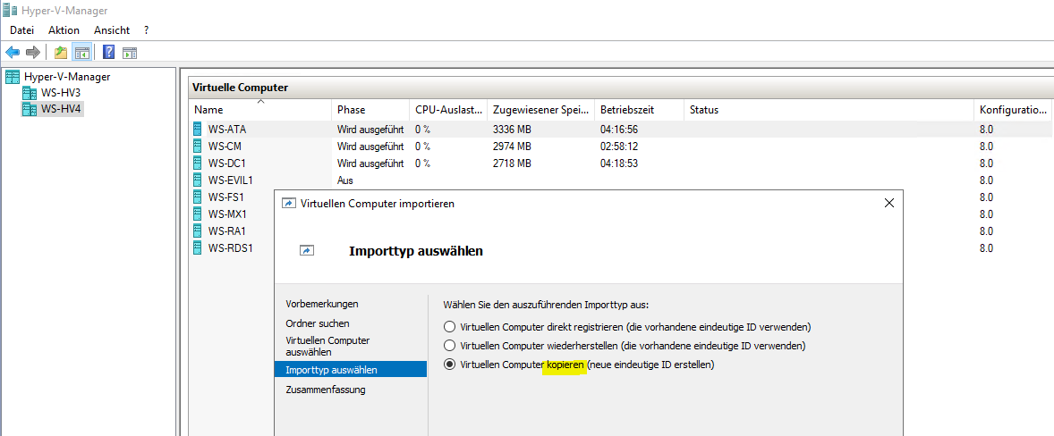 Serie „Migration auf Windows Server 2019“ – Bereitstellung des Hyper-V-Servers WS-HV4