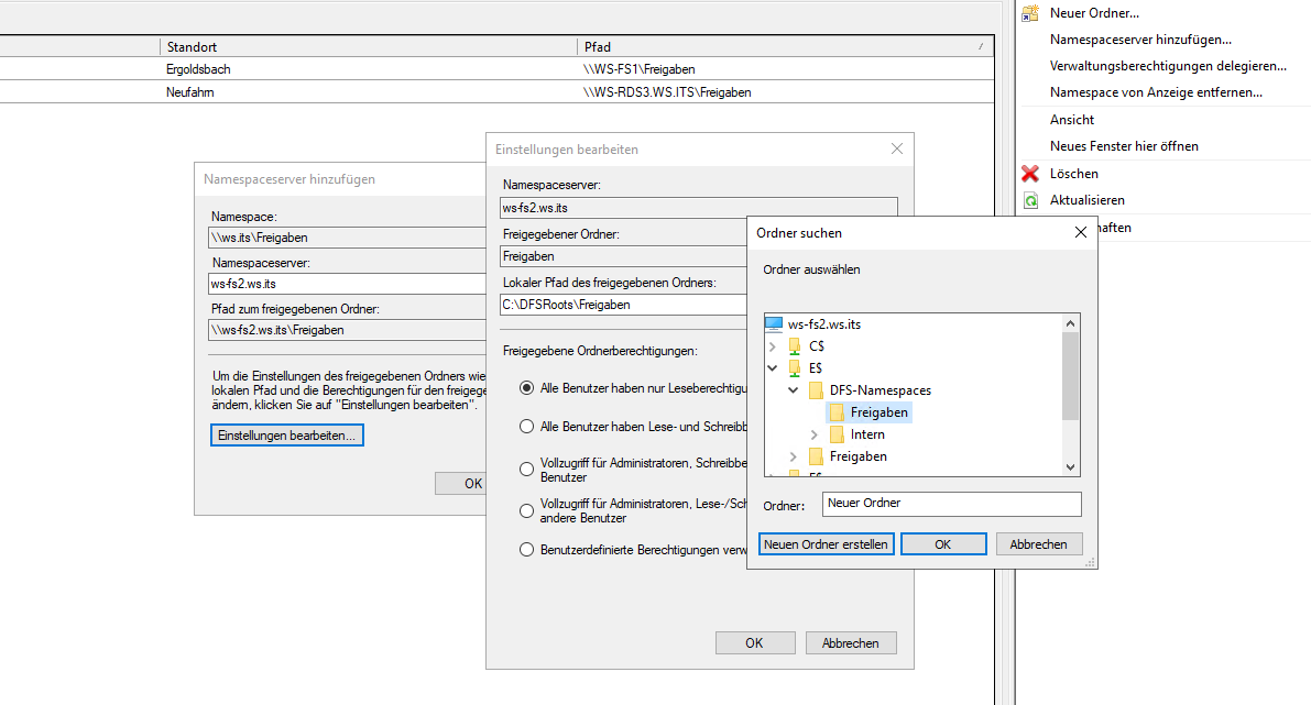 Serie „Migration auf Windows Server 2019“ – Migration der File- und Printserver mit DFSR und DFSN (WS-FS1 &#038; WS-FS2)