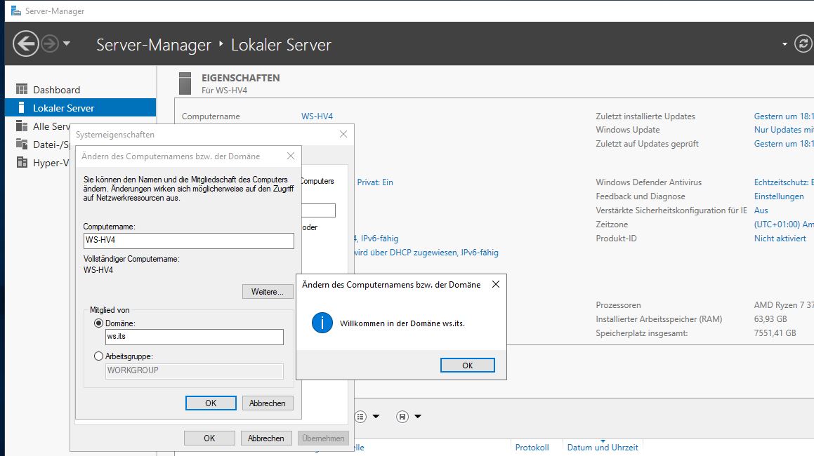 Serie „Migration auf Windows Server 2019“ – Bereitstellung des Hyper-V-Servers WS-HV4