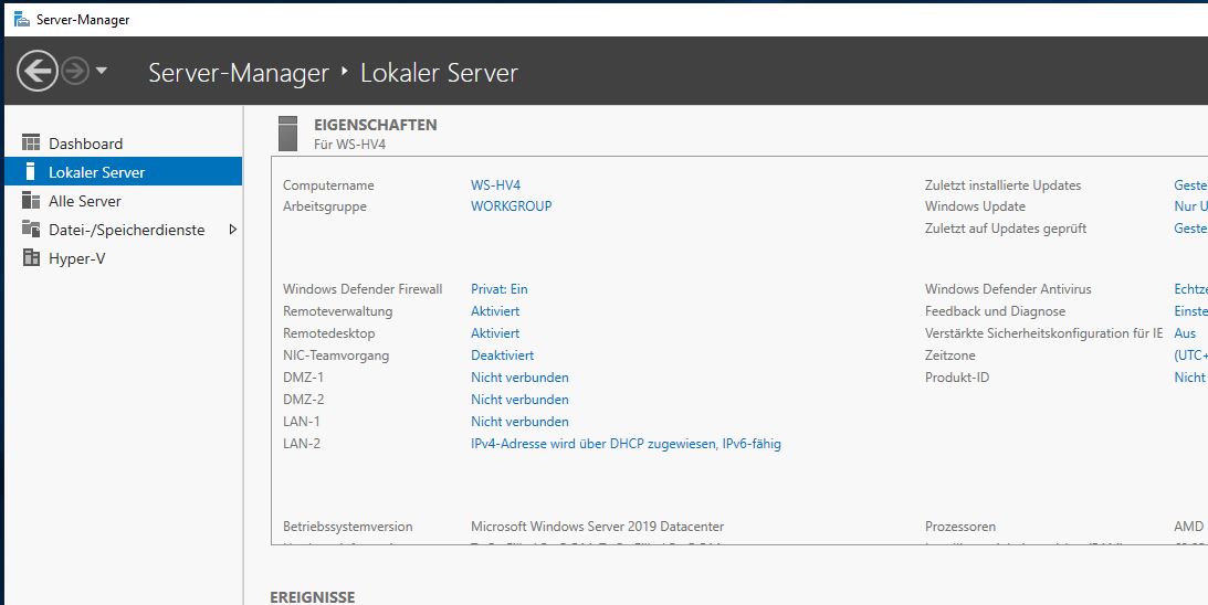 Serie „Migration auf Windows Server 2019“ – Bereitstellung des Hyper-V-Servers WS-HV4