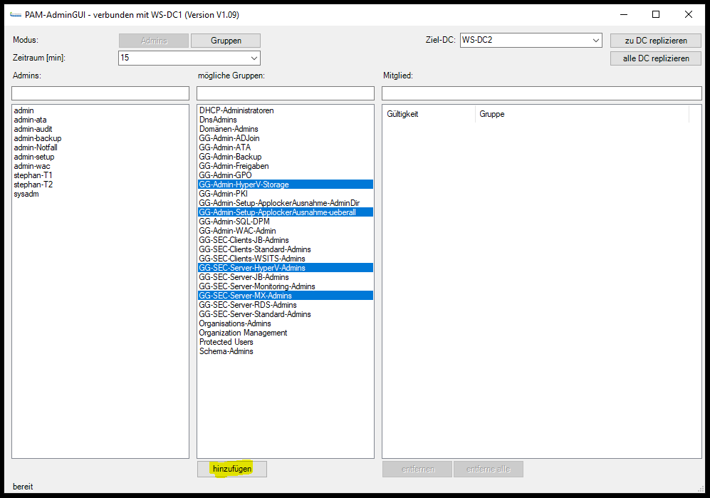 Privileged Access Management mit Just Enough Administration (Update V1.09)