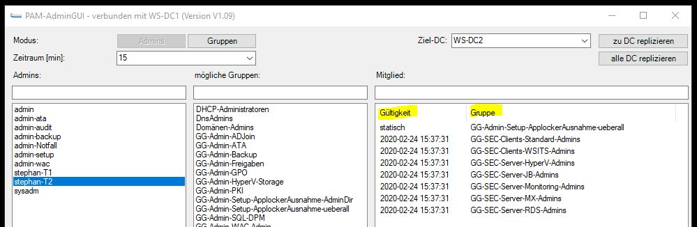 Privileged Access Management mit Just Enough Administration (Update V1.09)