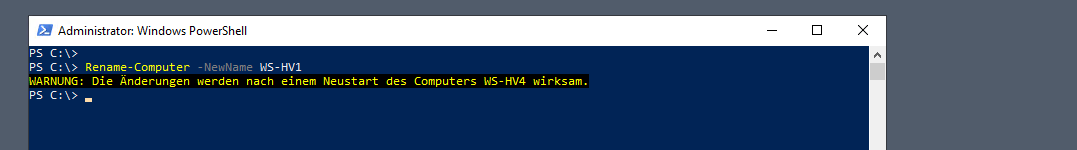 Serie „Migration auf Windows Server 2019“ – Umbenennen der Hyper-V-Server