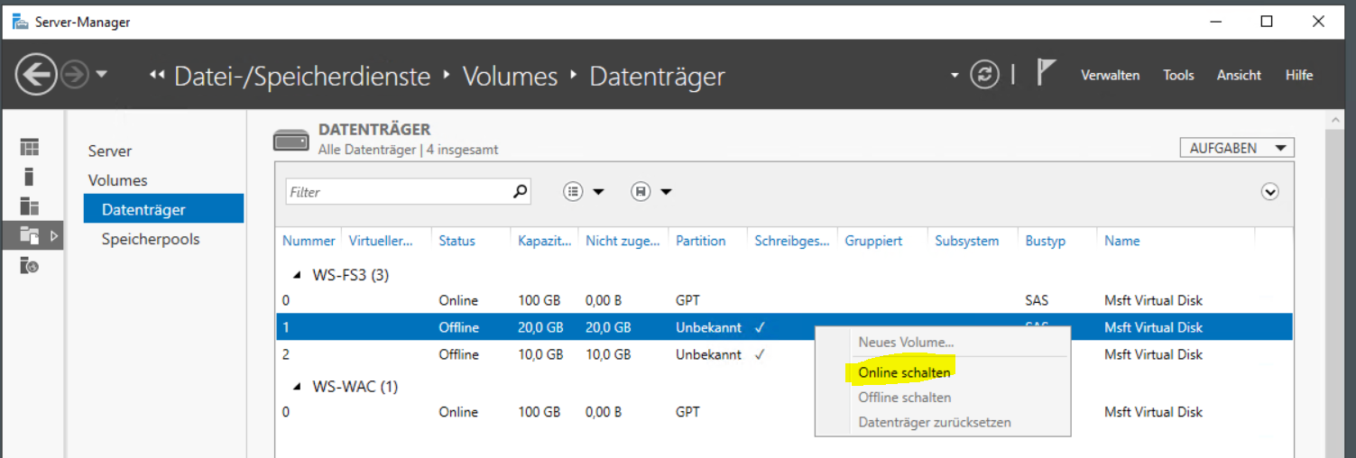 Serie „Migration auf Windows Server 2019“ – Erneuerung vom WS-RDS3 (1/2): Verschiebung der Dateidienste auf WS-FS3