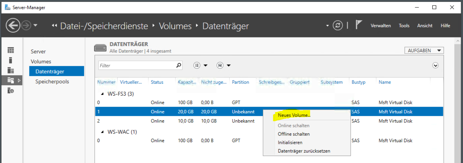 Serie „Migration auf Windows Server 2019“ – Erneuerung vom WS-RDS3 (1/2): Verschiebung der Dateidienste auf WS-FS3