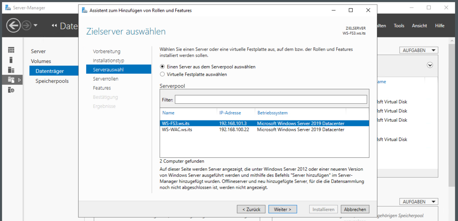 Serie „Migration auf Windows Server 2019“ – Erneuerung vom WS-RDS3 (1/2): Verschiebung der Dateidienste auf WS-FS3