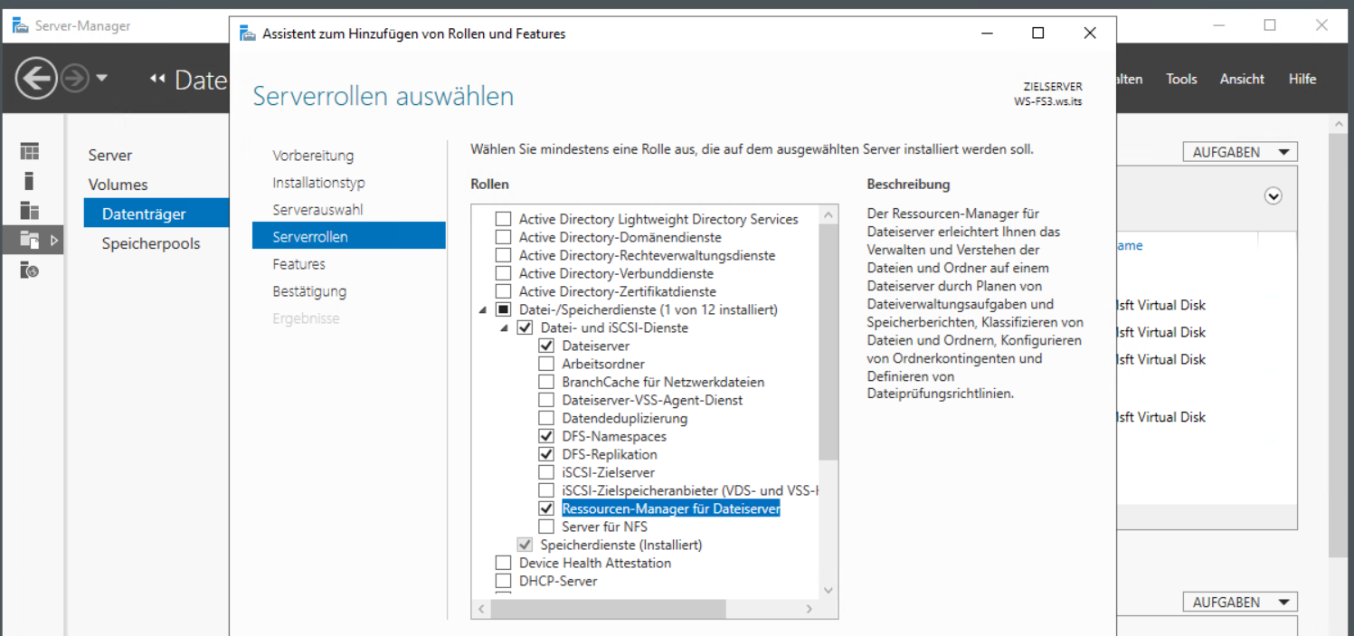 Serie „Migration auf Windows Server 2019“ – Erneuerung vom WS-RDS3 (1/2): Verschiebung der Dateidienste auf WS-FS3