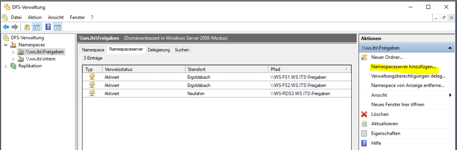 Serie „Migration auf Windows Server 2019“ – Erneuerung vom WS-RDS3 (1/2): Verschiebung der Dateidienste auf WS-FS3