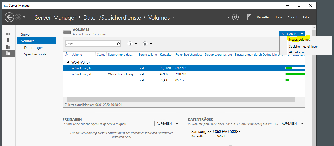 Serie „Migration auf Windows Server 2019“ – Erneuerung vom WS-RDS3 (2/2): Neuinstallation als WS-HV3