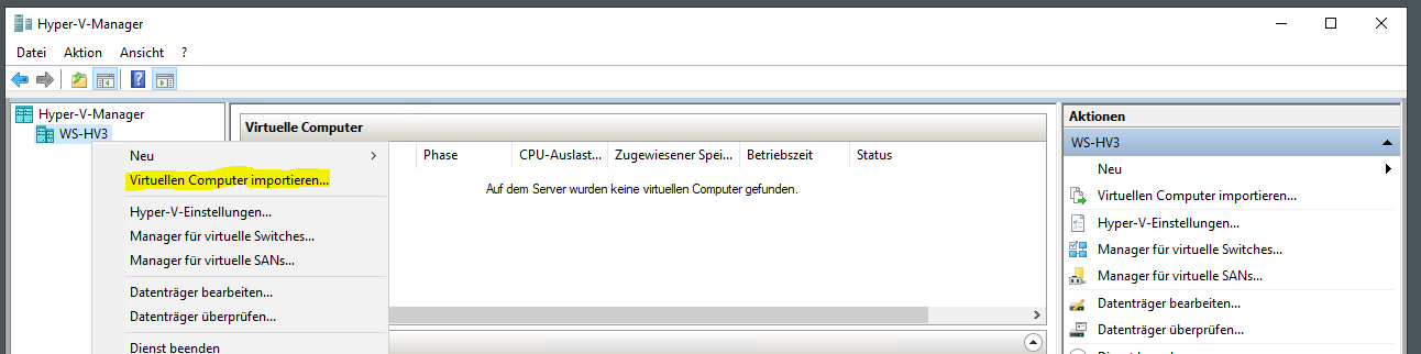 Serie „Migration auf Windows Server 2019“ – Erneuerung vom WS-RDS3 (2/2): Neuinstallation als WS-HV3