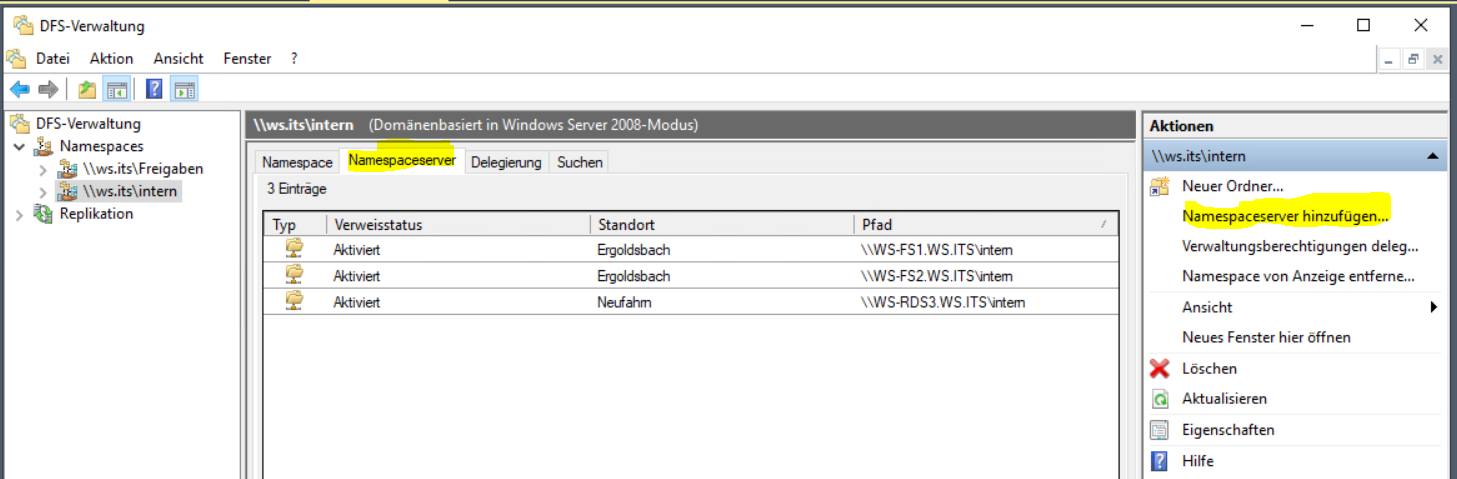 Serie „Migration auf Windows Server 2019“ – Erneuerung vom WS-RDS3 (1/2): Verschiebung der Dateidienste auf WS-FS3